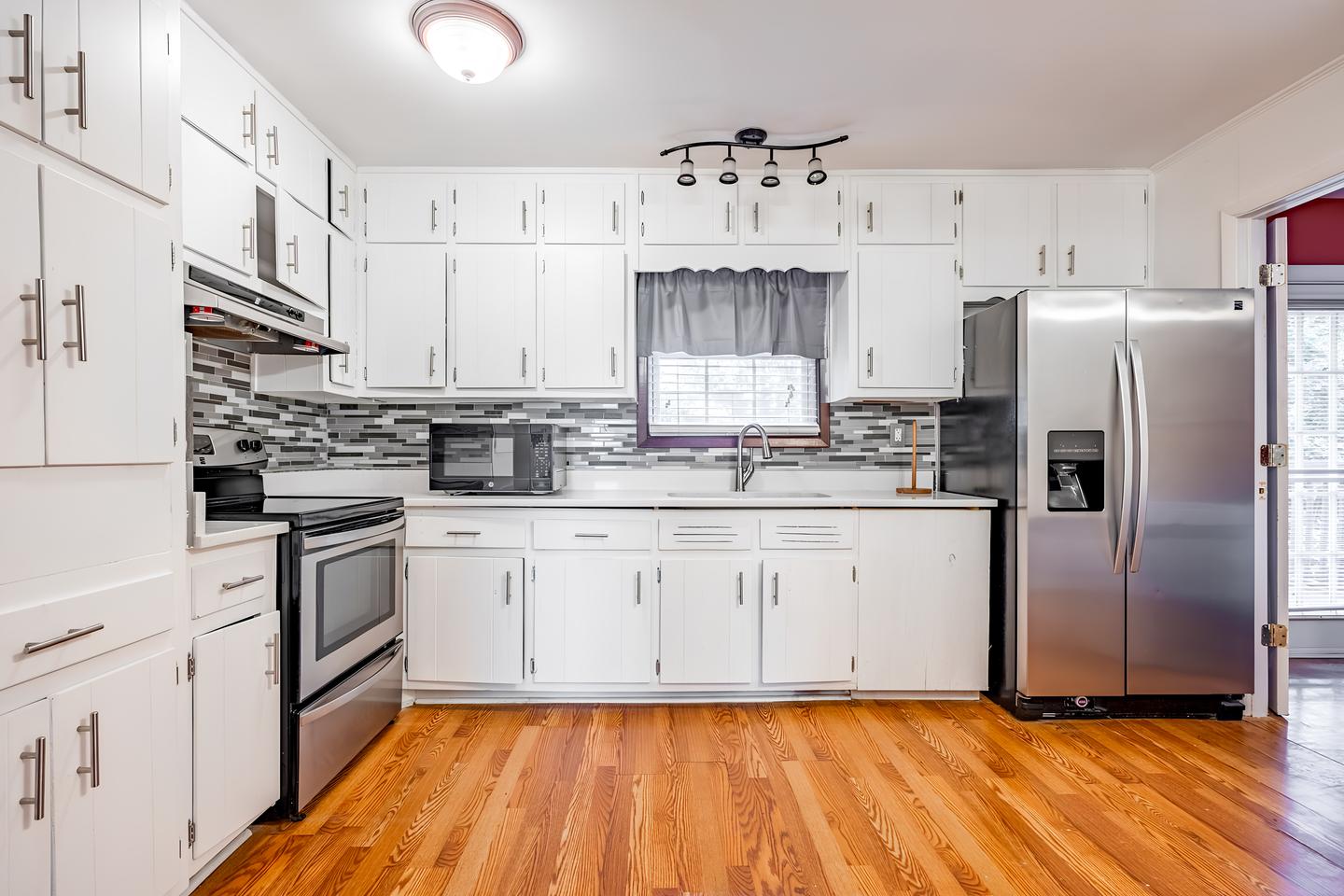 Common spaces including the kitchen