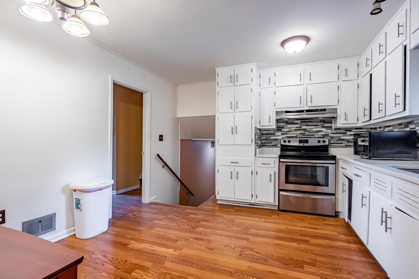 Common spaces including the kitchen