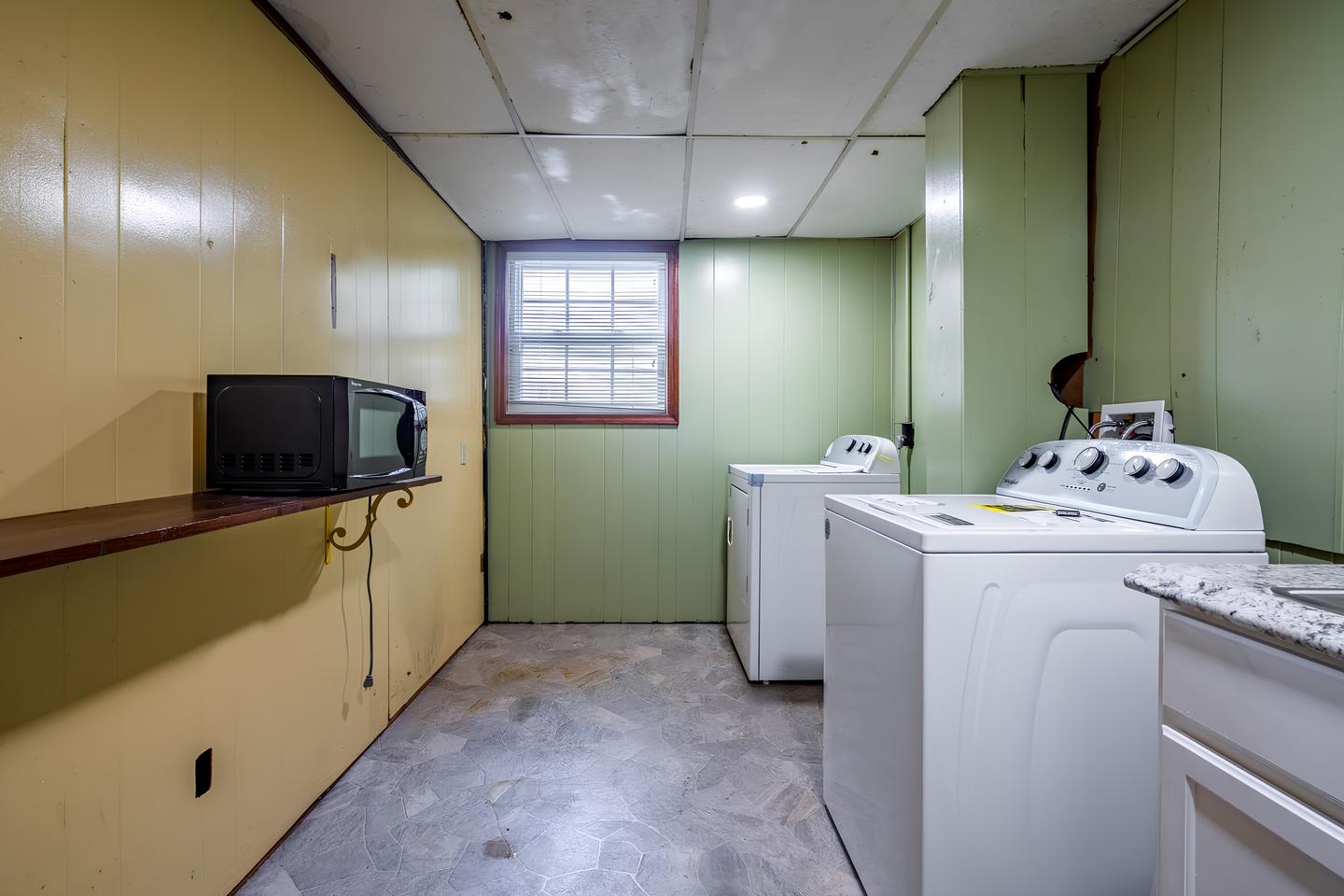 Common spaces including the kitchen