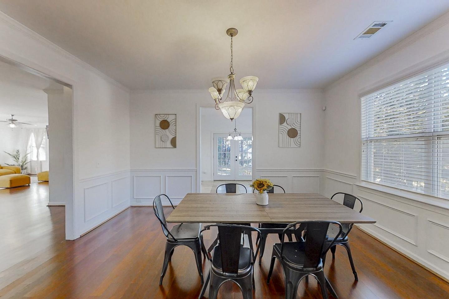 Common spaces including the kitchen