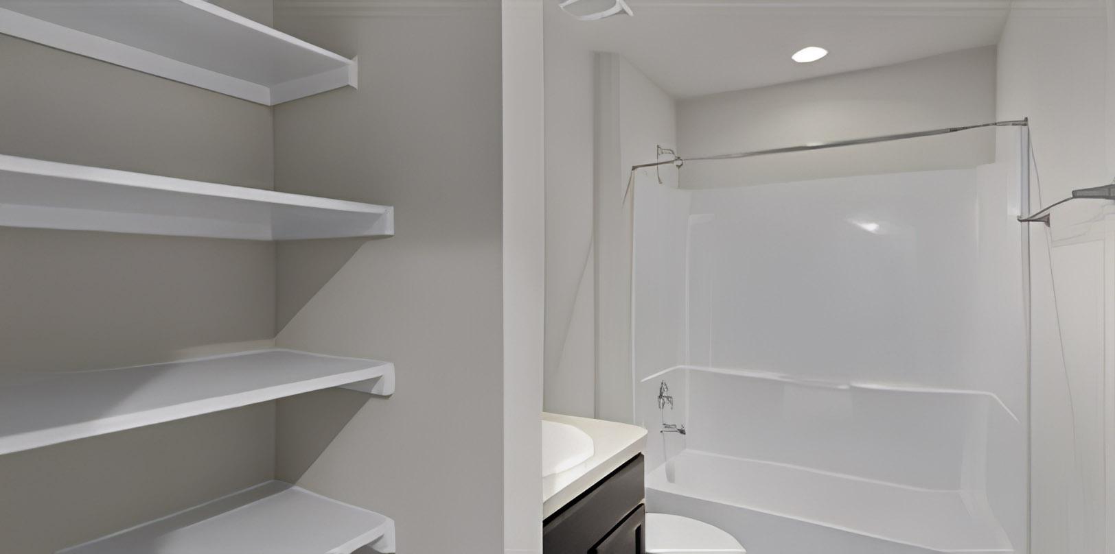 Common spaces including the kitchen