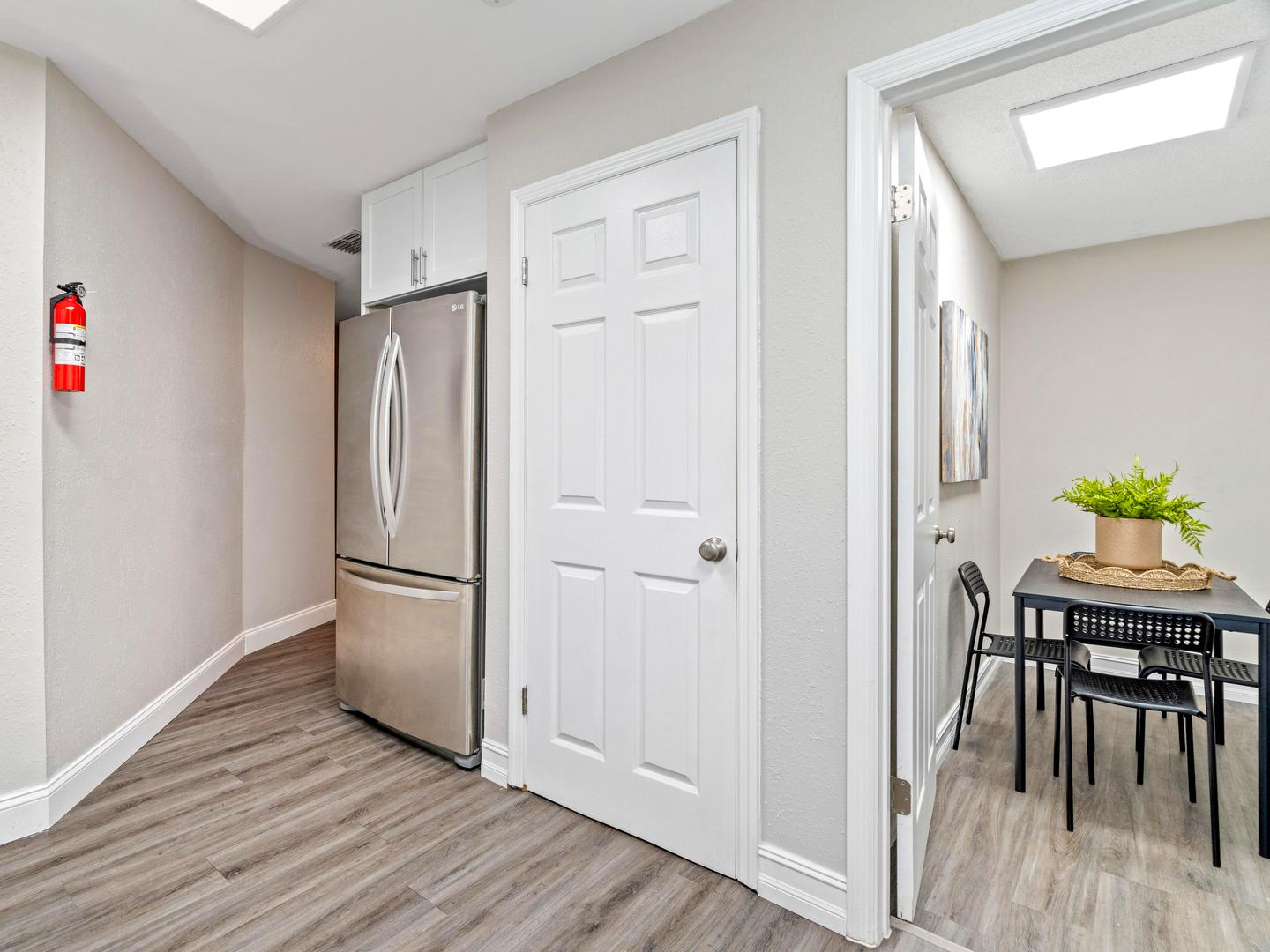 Common spaces including the kitchen