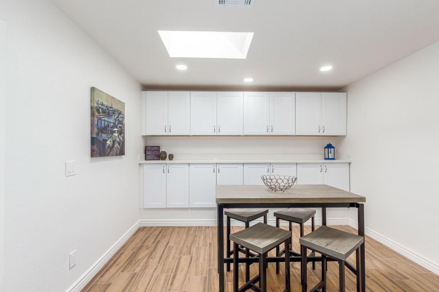 Common spaces including the kitchen