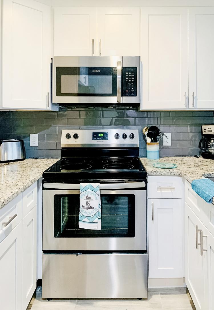 Common spaces including the kitchen