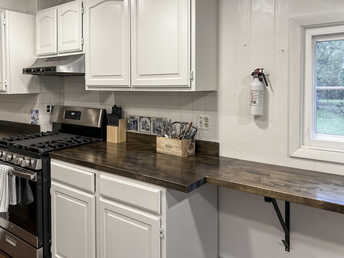 Common spaces including the kitchen