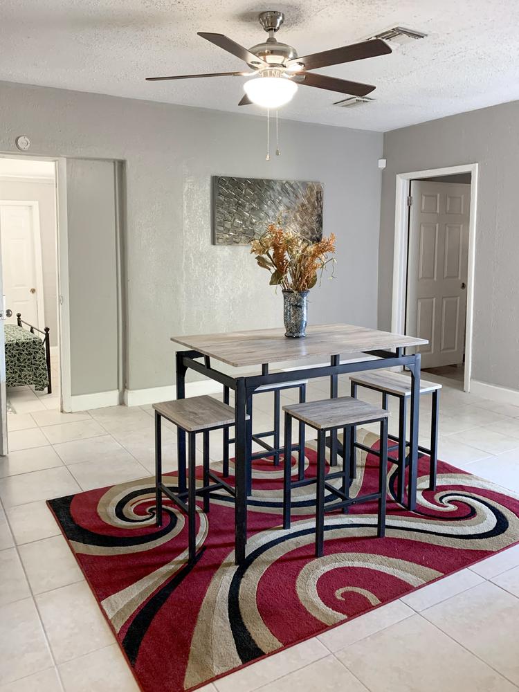 Common spaces including the kitchen