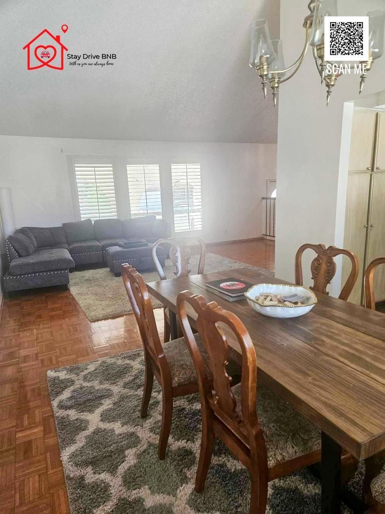 Common spaces including the kitchen