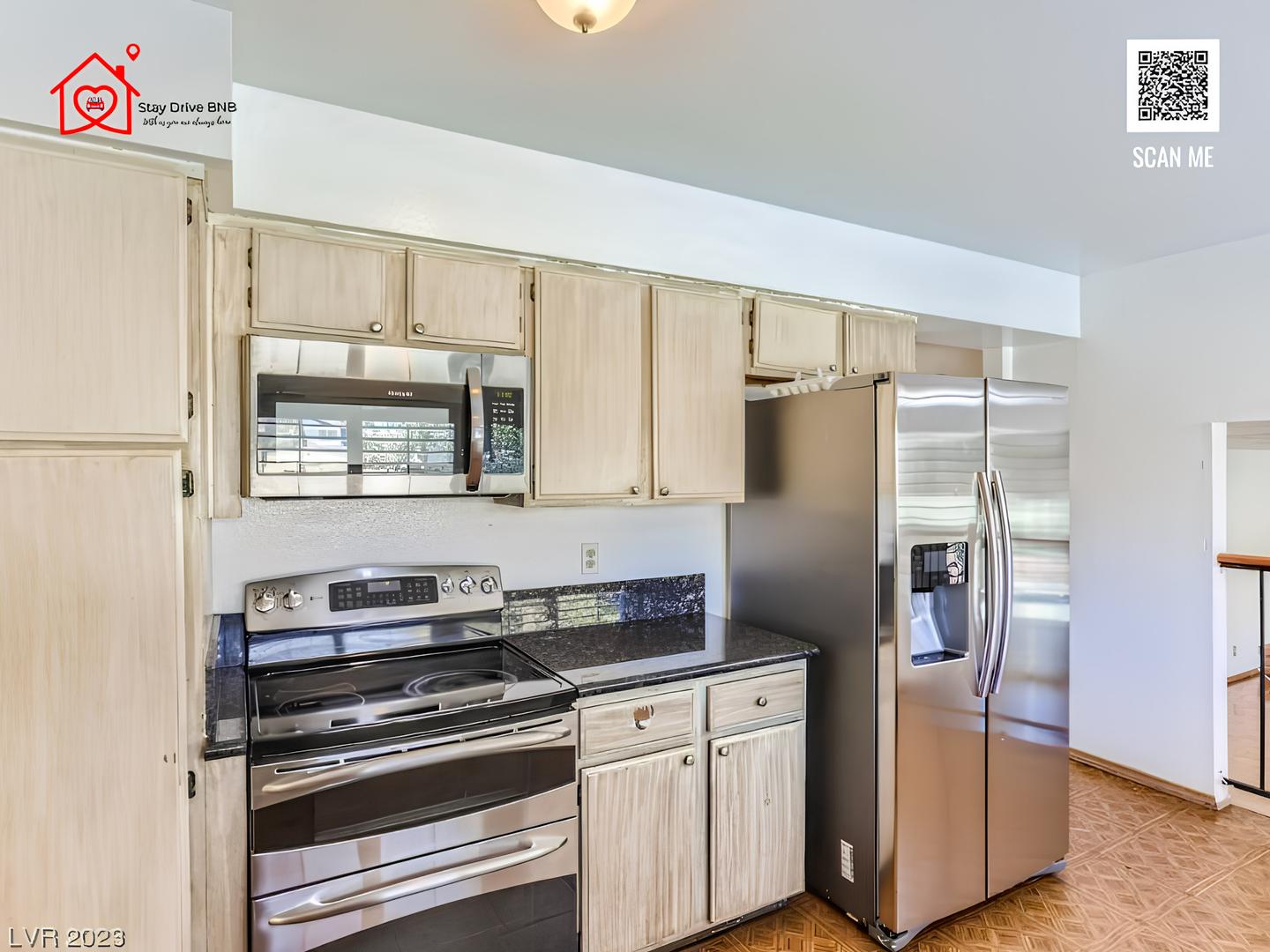 Common spaces including the kitchen