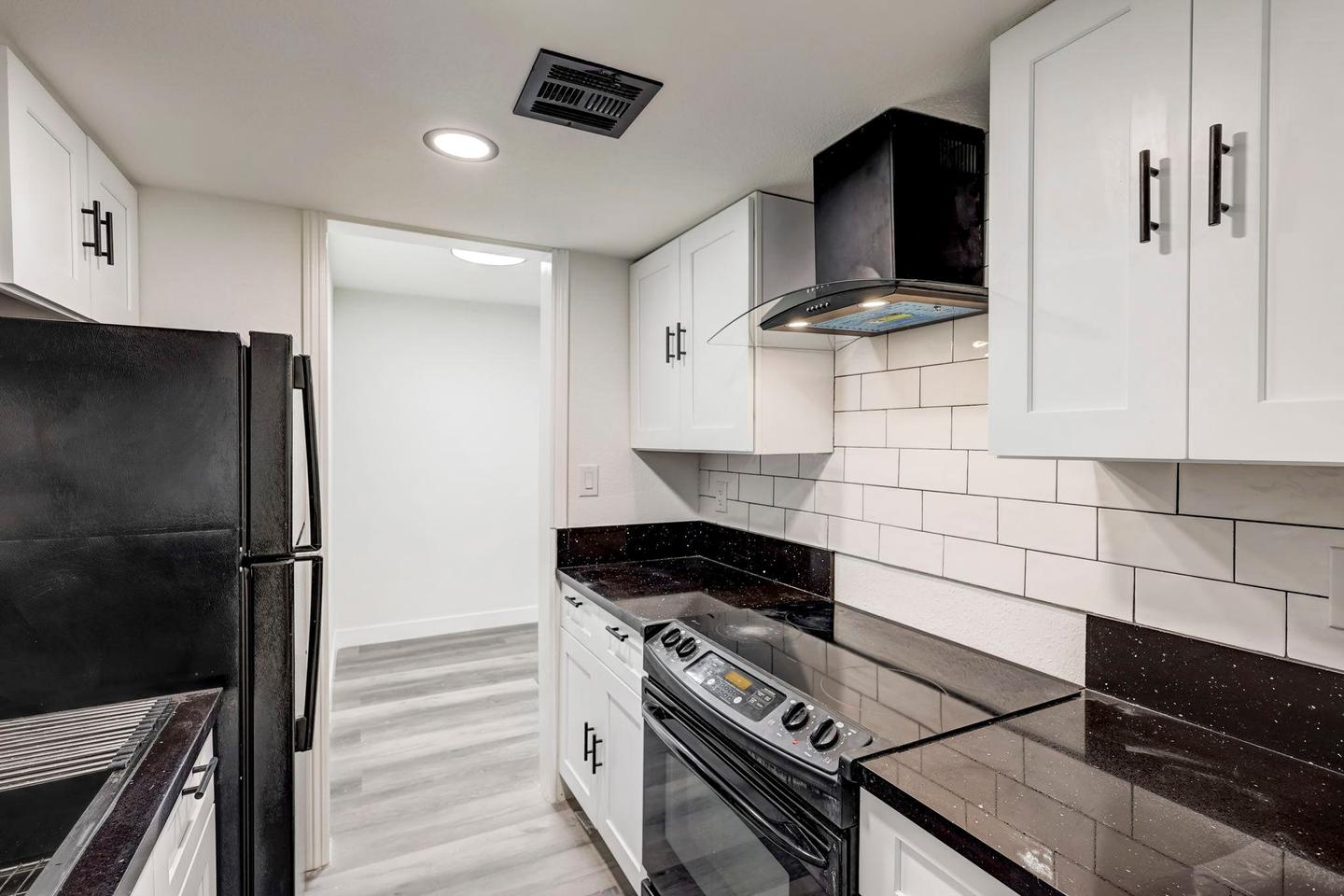 Common spaces including the kitchen