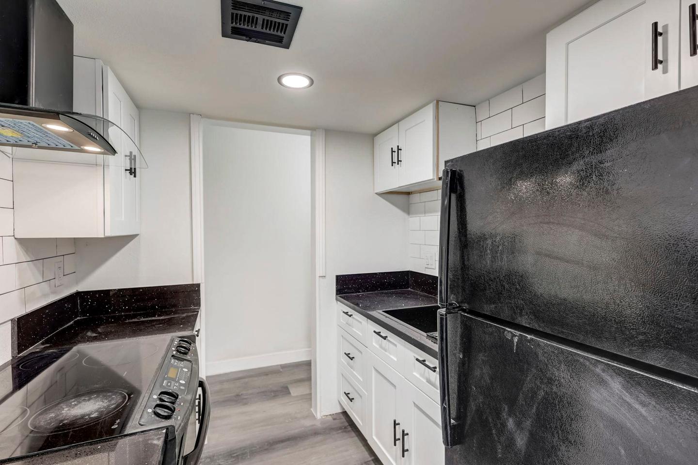 Common spaces including the kitchen