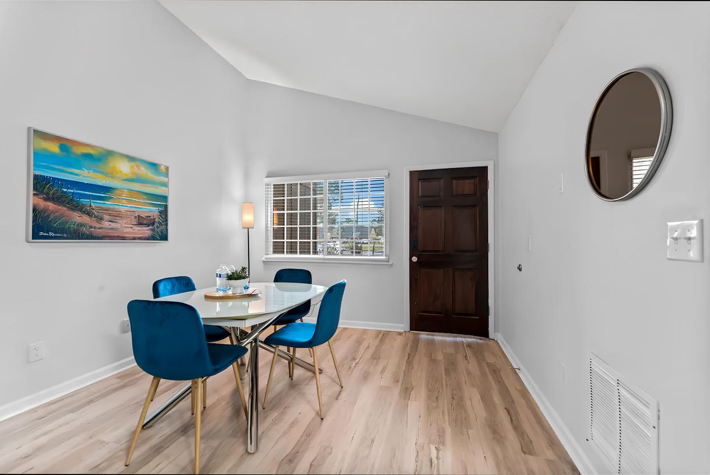 Common spaces including the kitchen