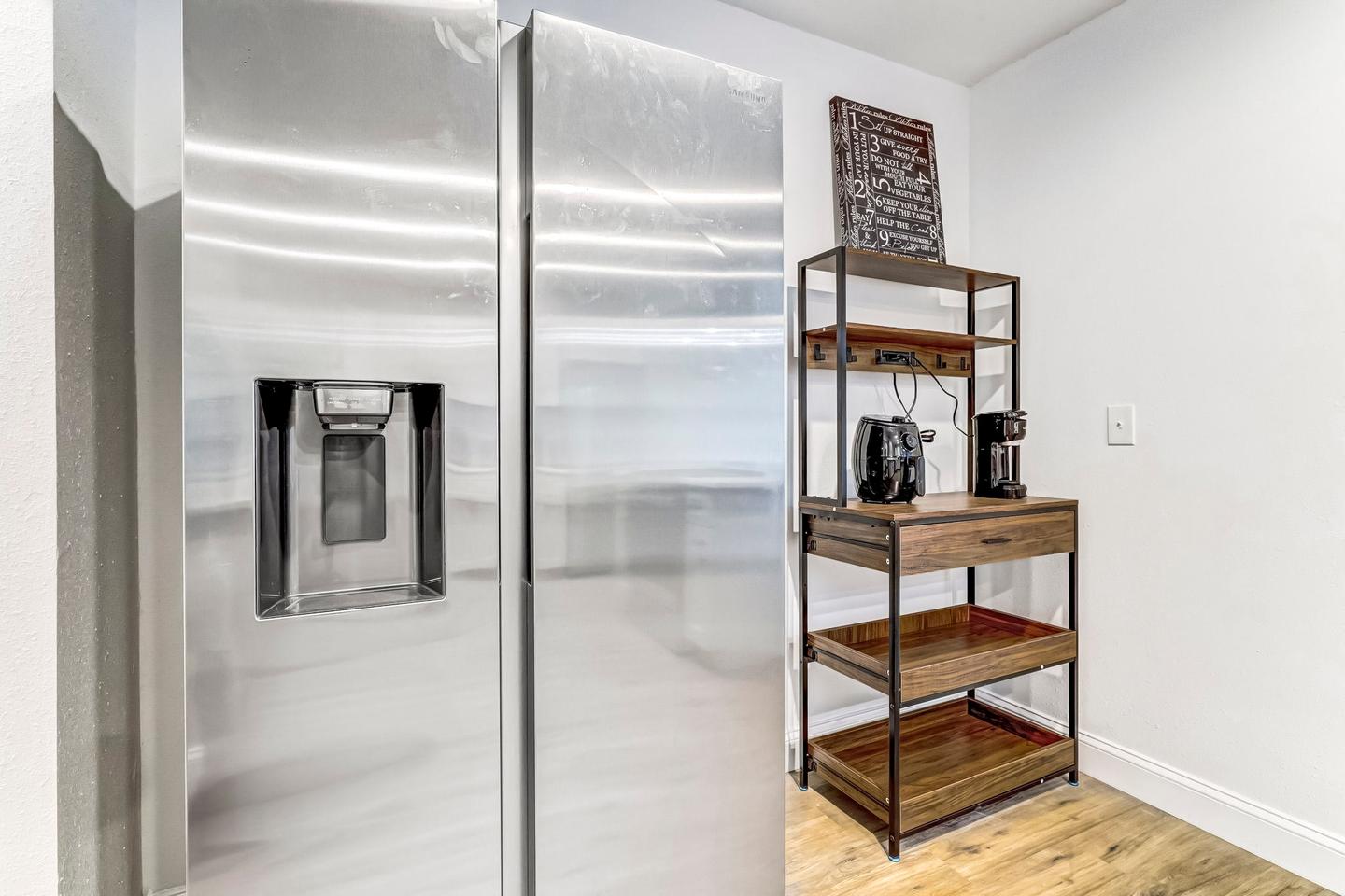 Common spaces including the kitchen