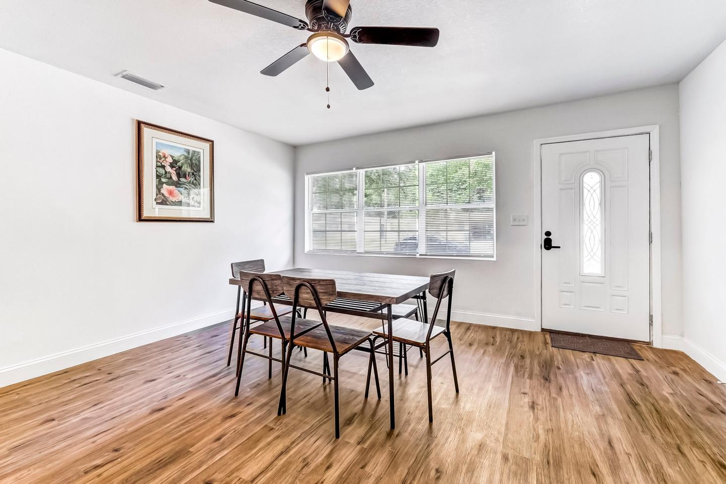 Common spaces including the kitchen