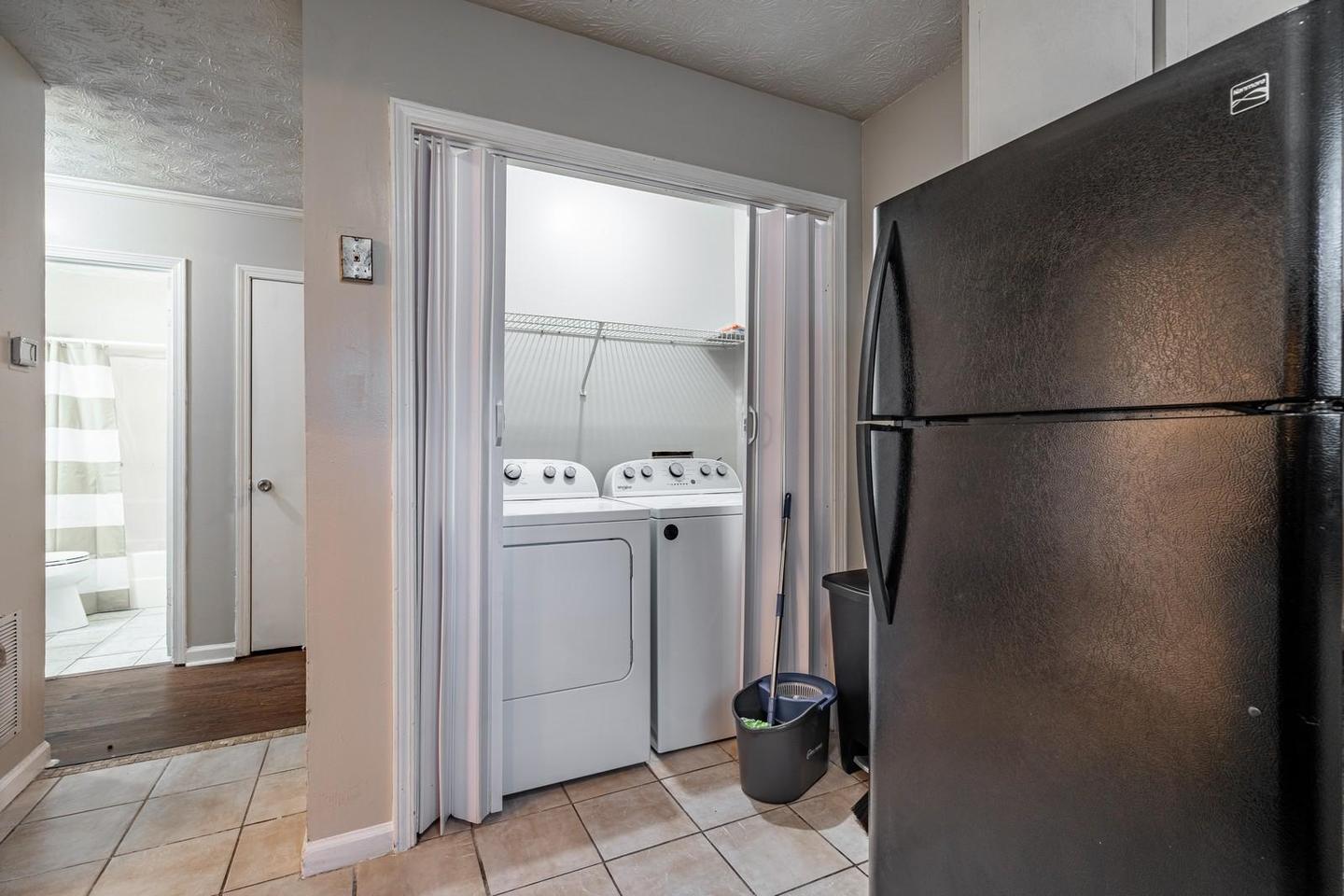 Common spaces including the kitchen