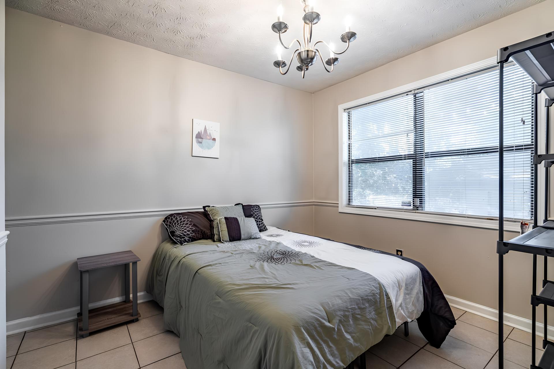 bedroom, detected:bed, window blind