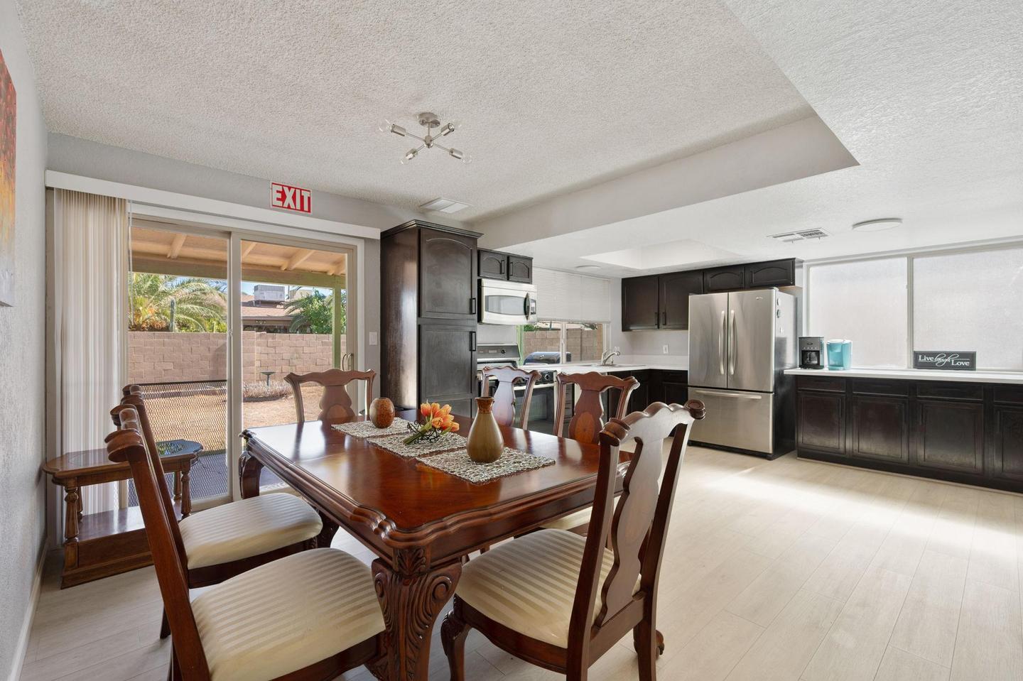Common spaces including the kitchen