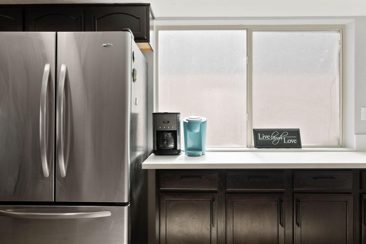 Common spaces including the kitchen