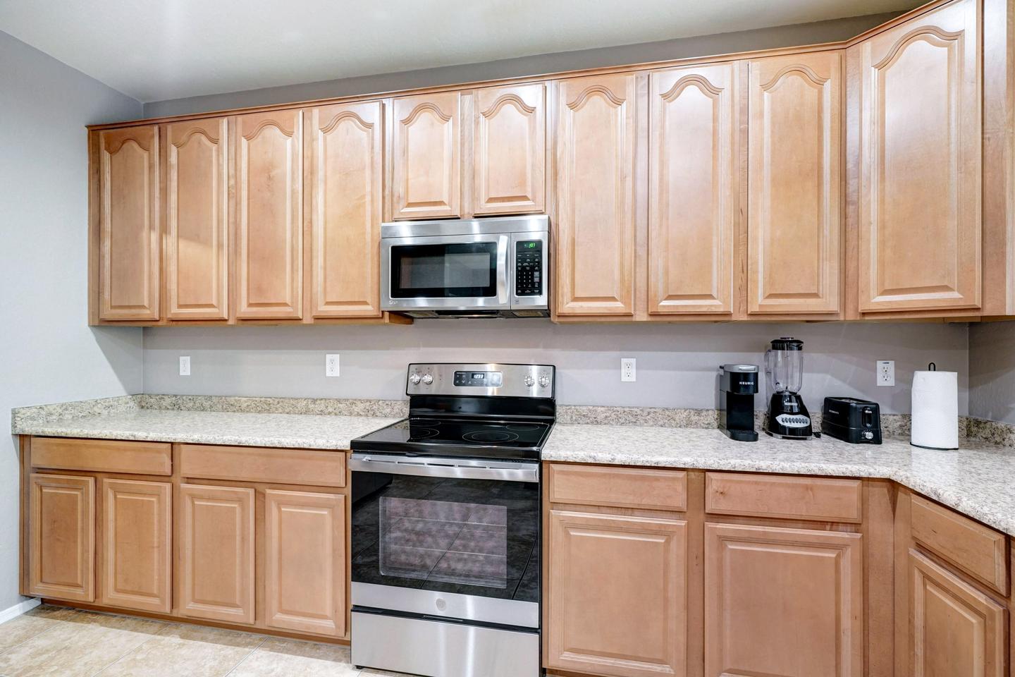 Common spaces including the kitchen