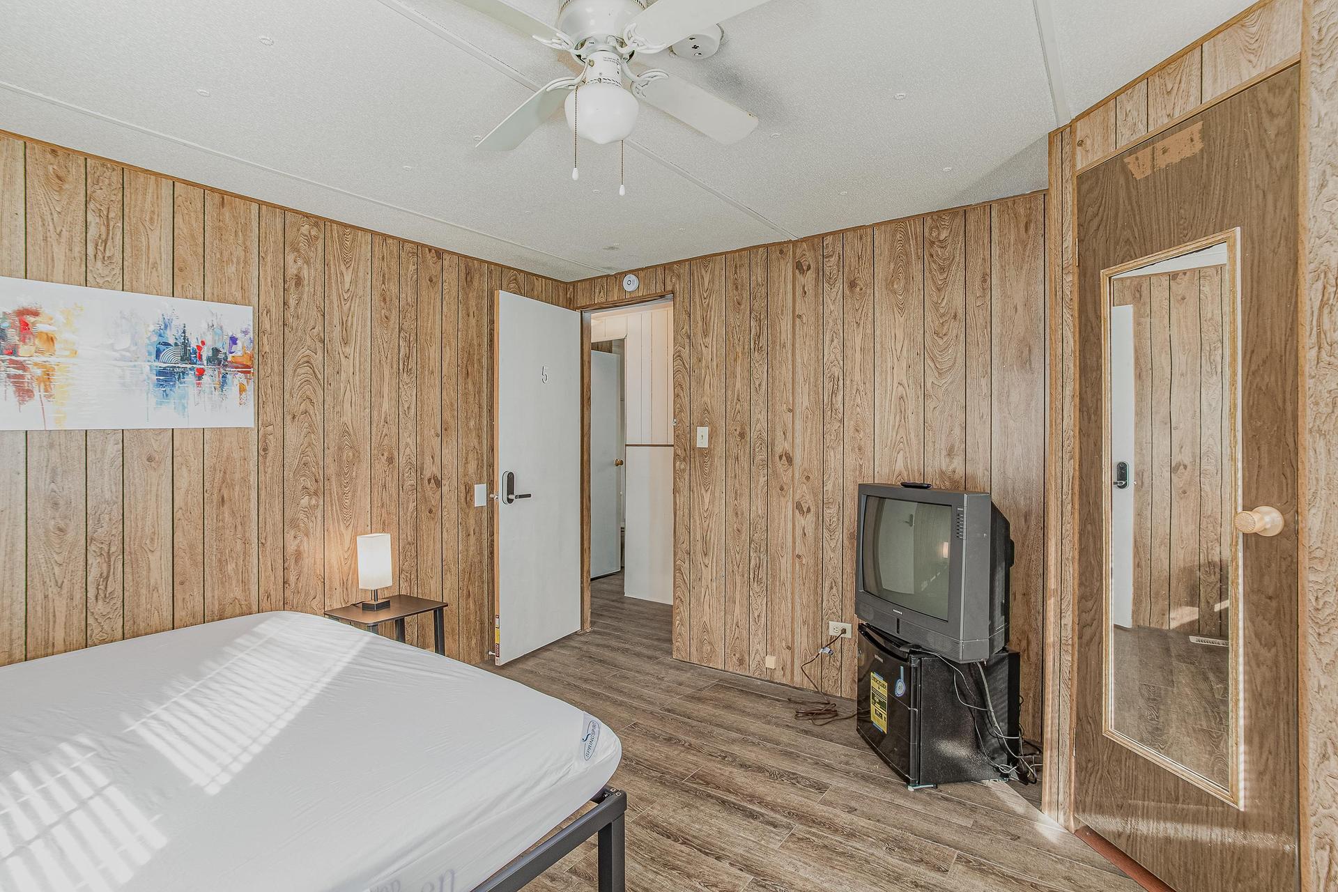 Front corner room with walk in closet!