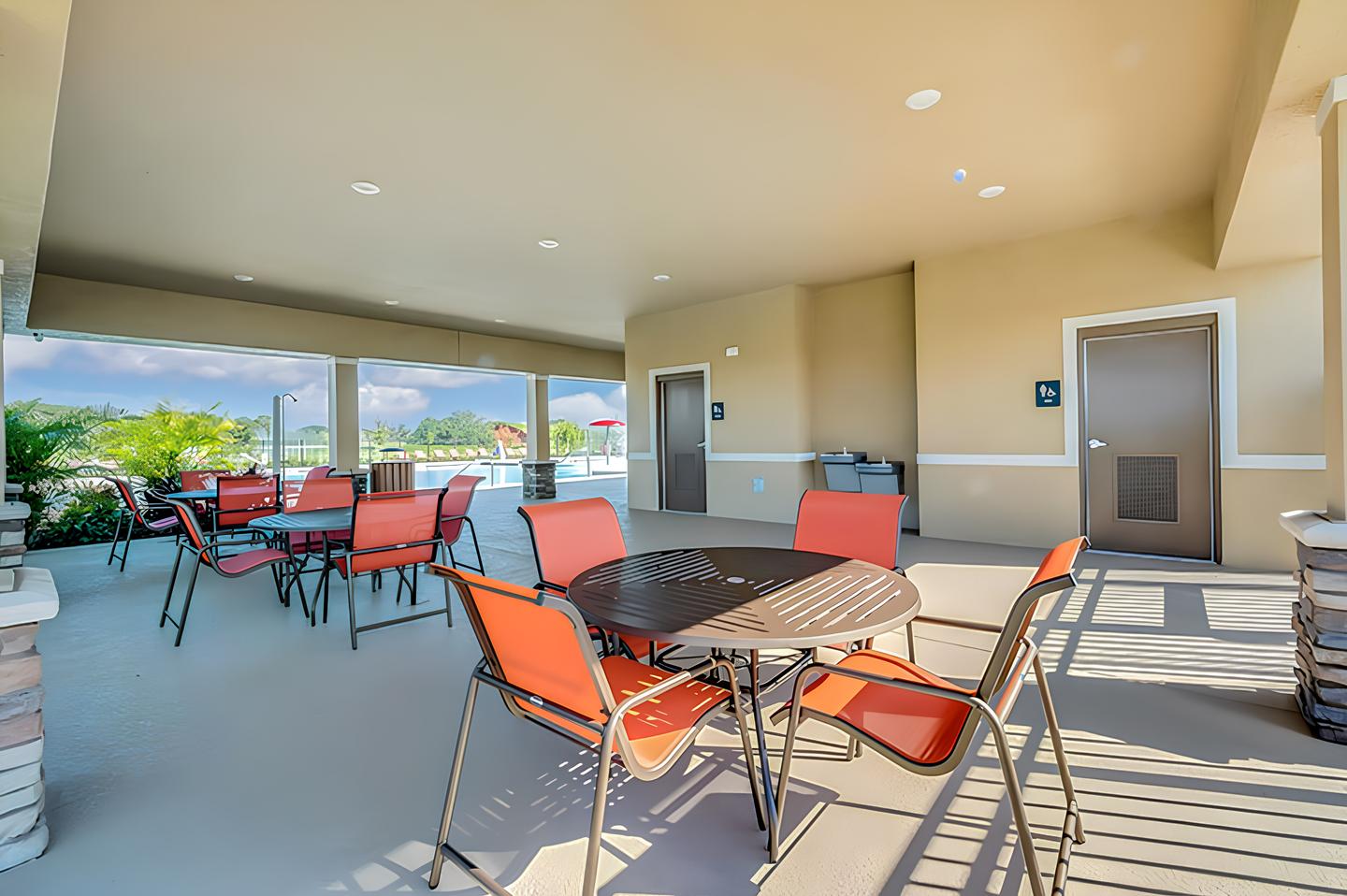 Common spaces including the kitchen