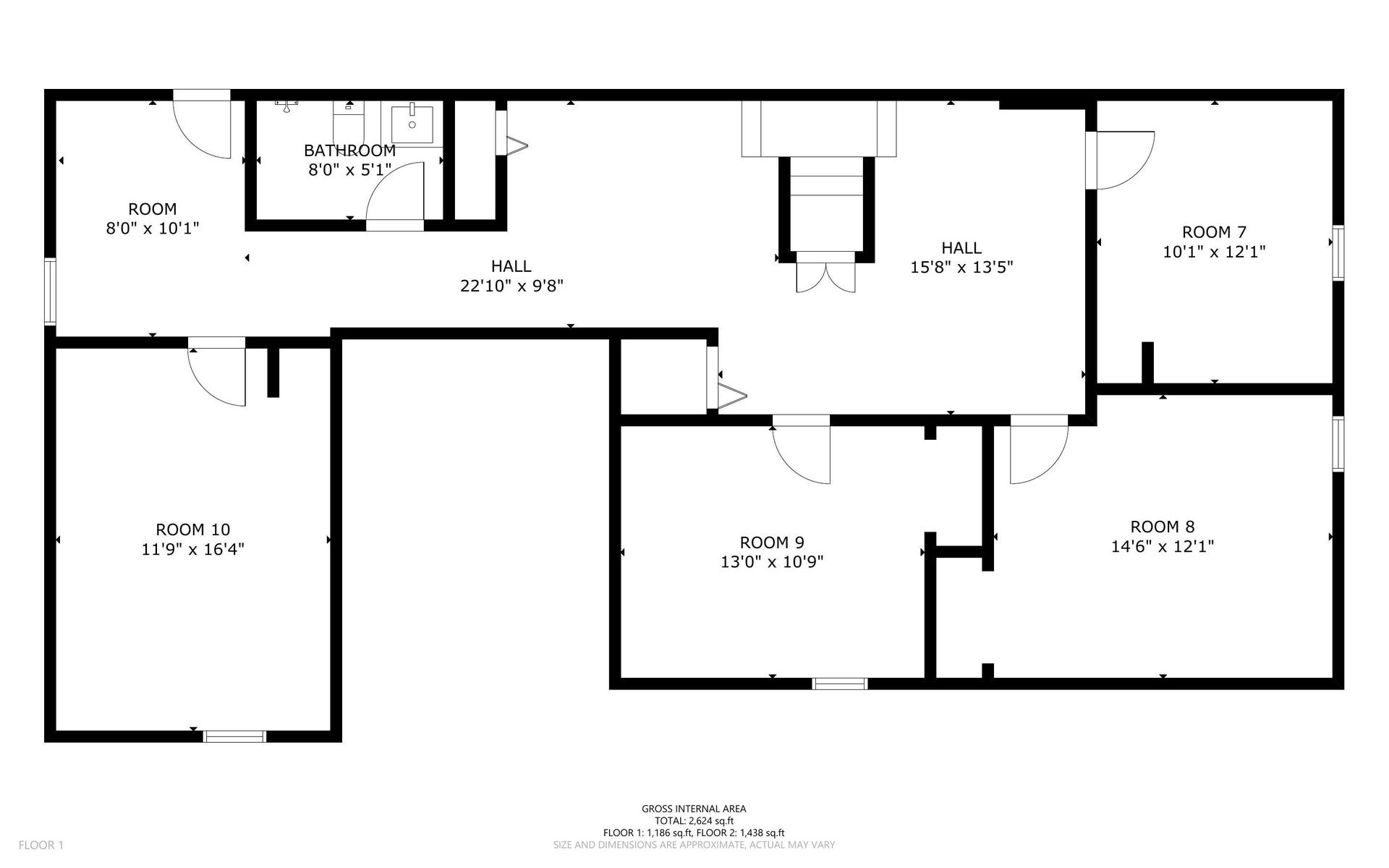 Common spaces including the kitchen