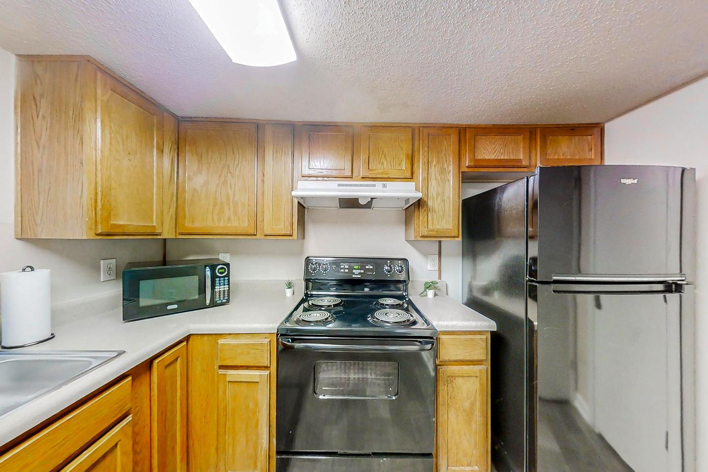 Common spaces including the kitchen