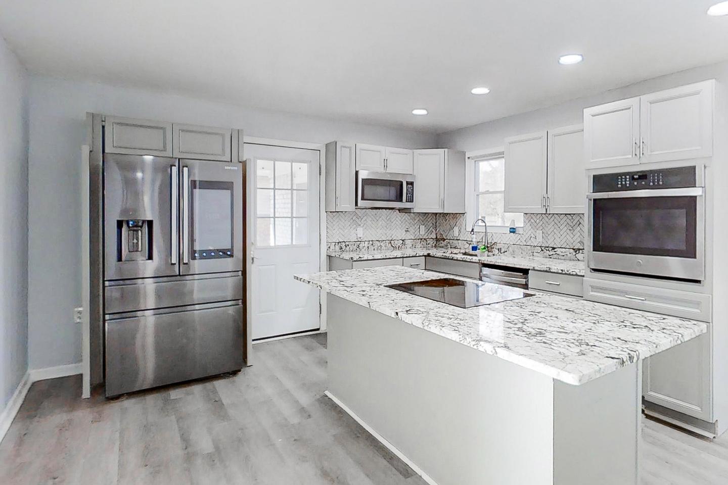 Common spaces including the kitchen