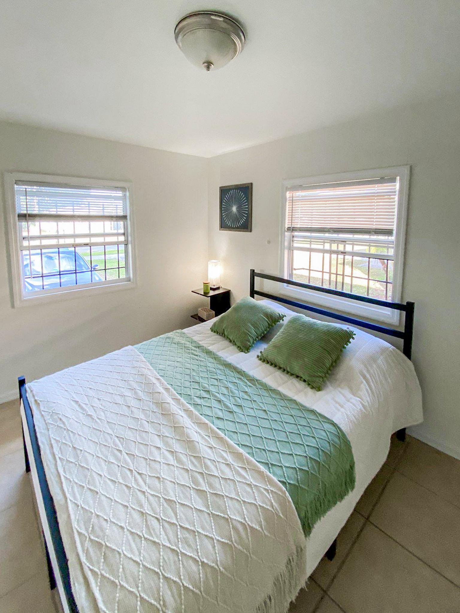 bedroom, detected:bed, window blind