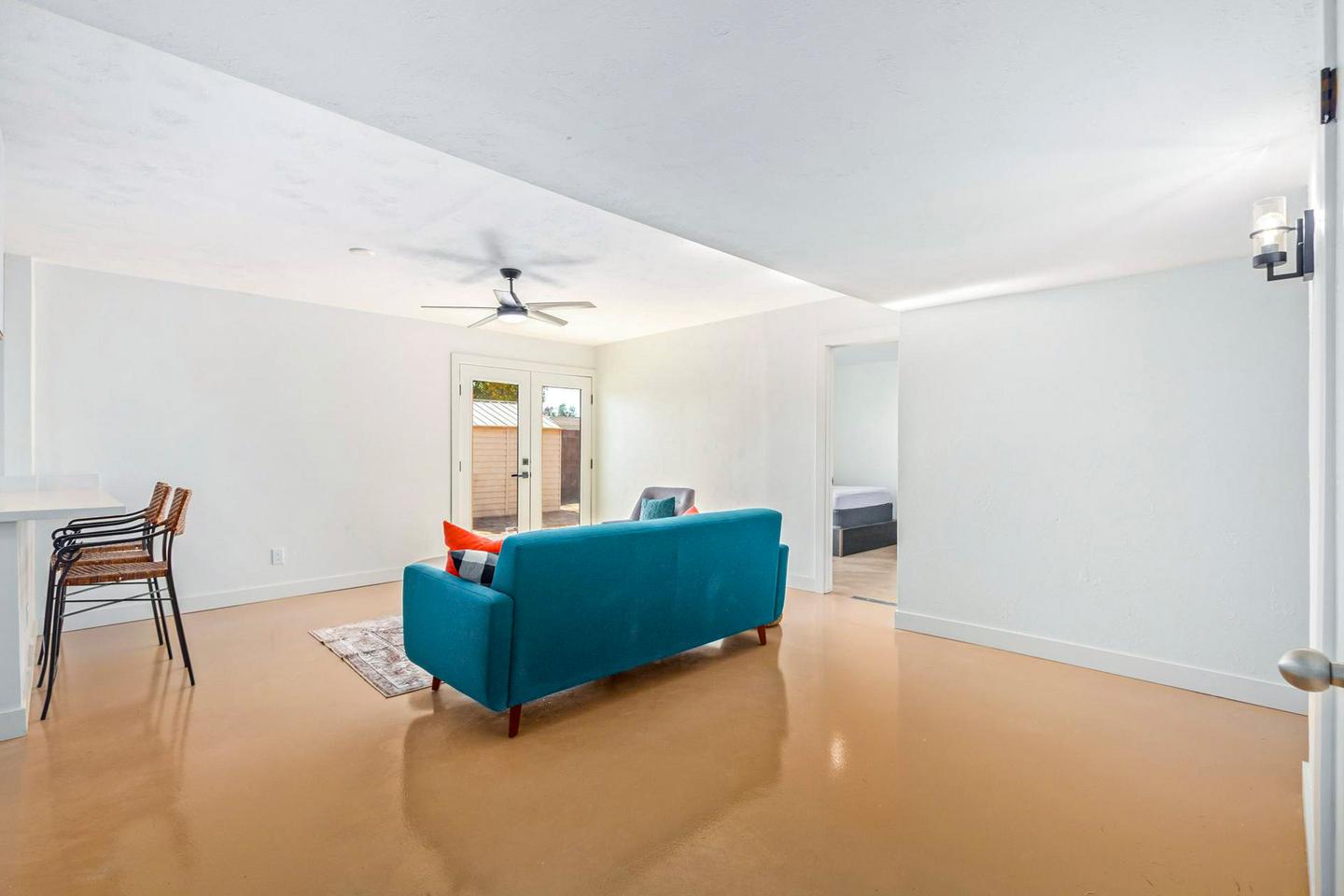 Common spaces including the kitchen