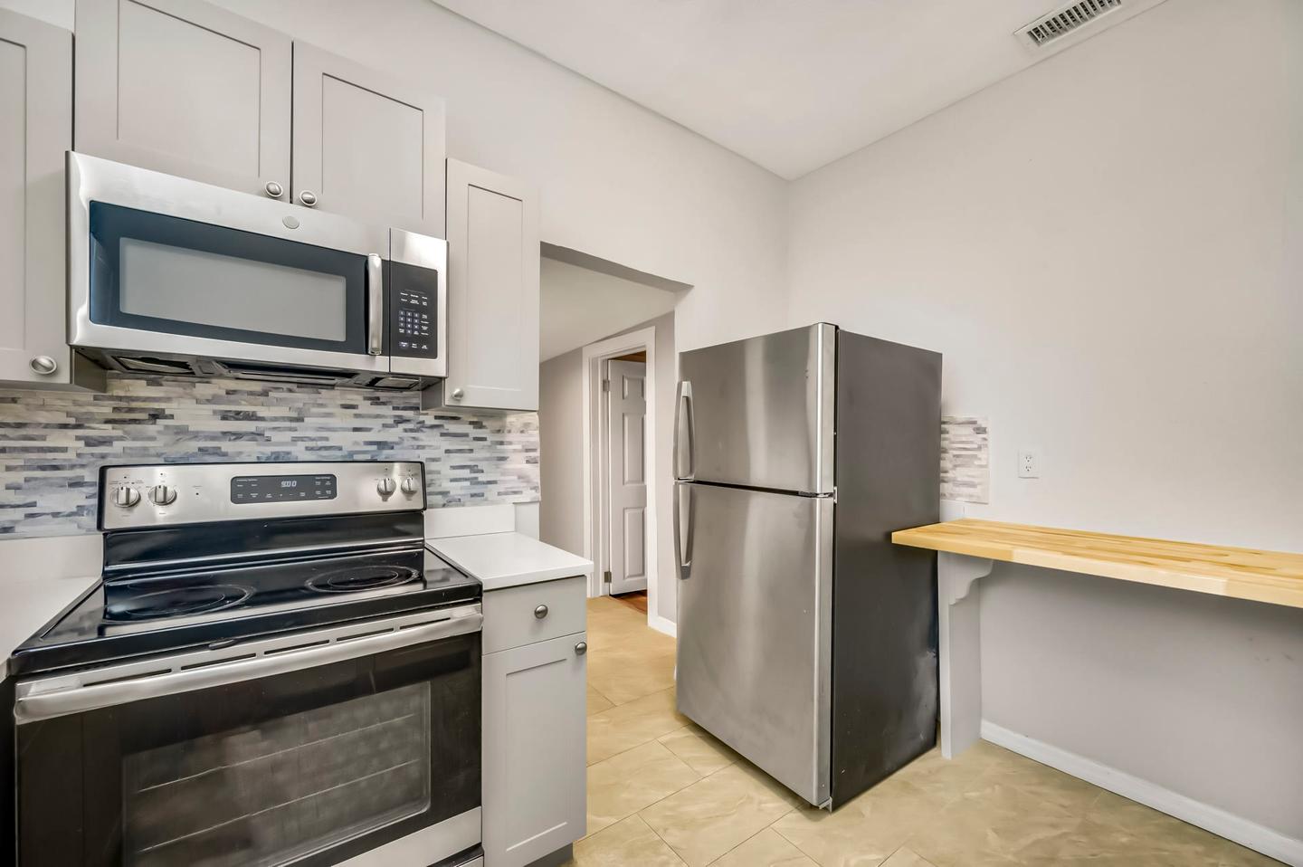 Common spaces including the kitchen