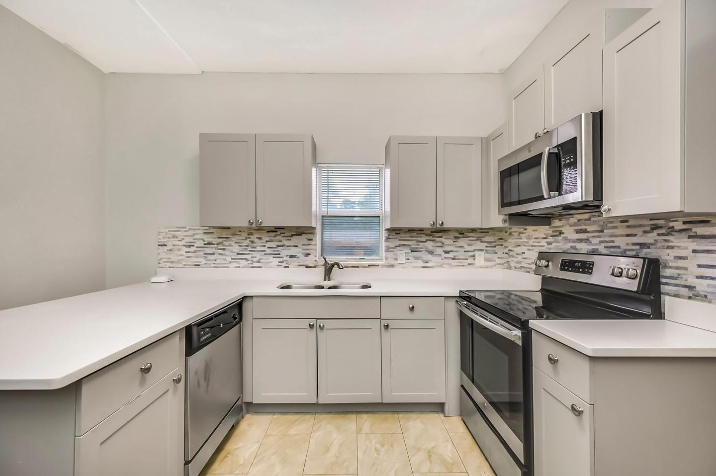 Common spaces including the kitchen