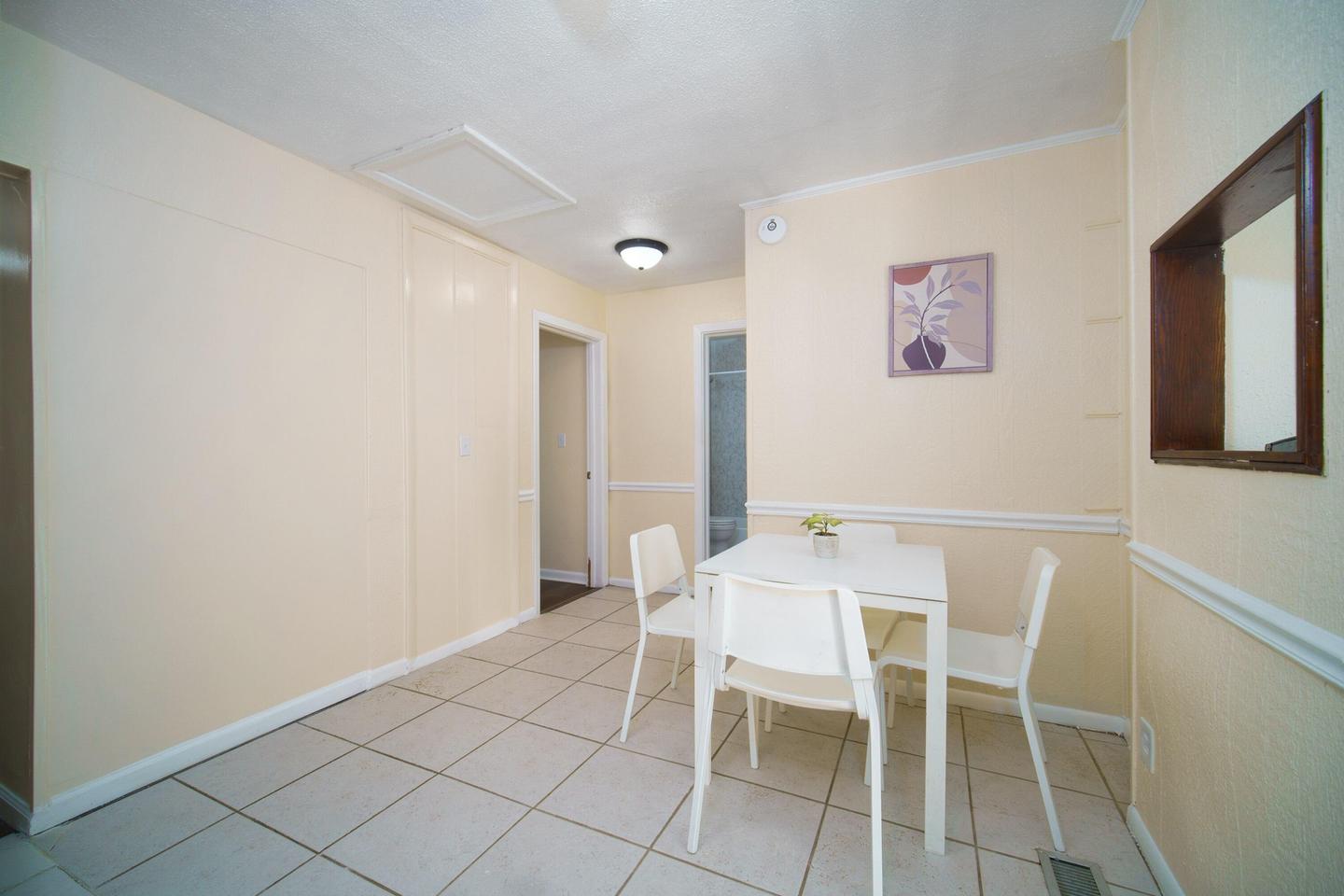 Common spaces including the kitchen