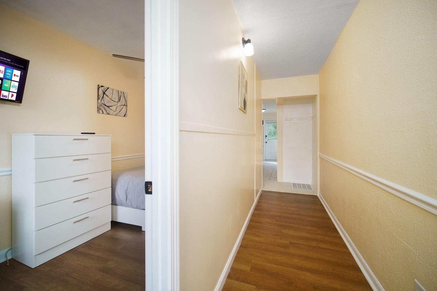 Common spaces including the kitchen