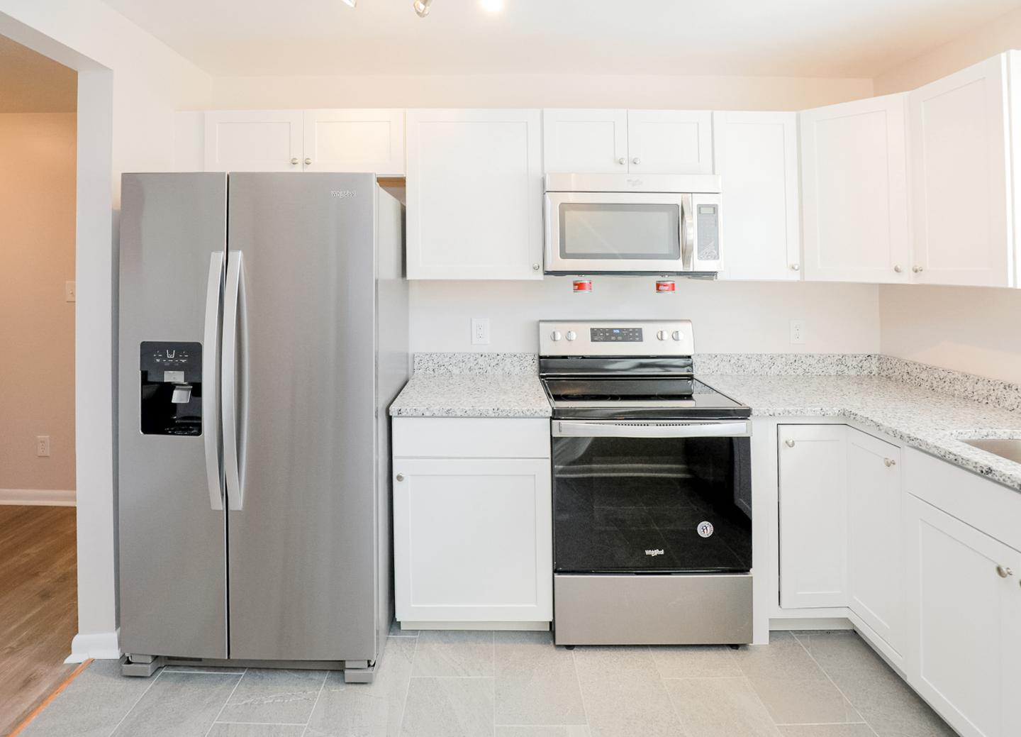 Common spaces including the kitchen