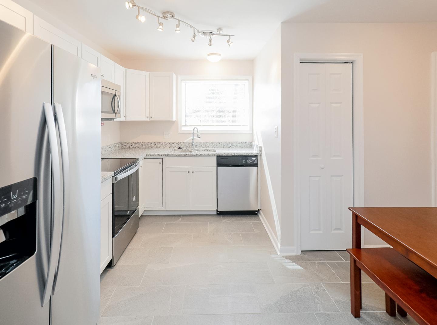 Common spaces including the kitchen