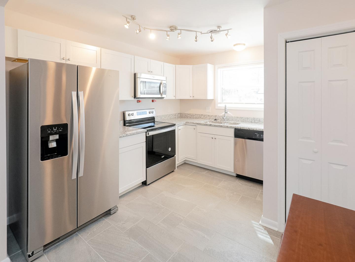 Common spaces including the kitchen