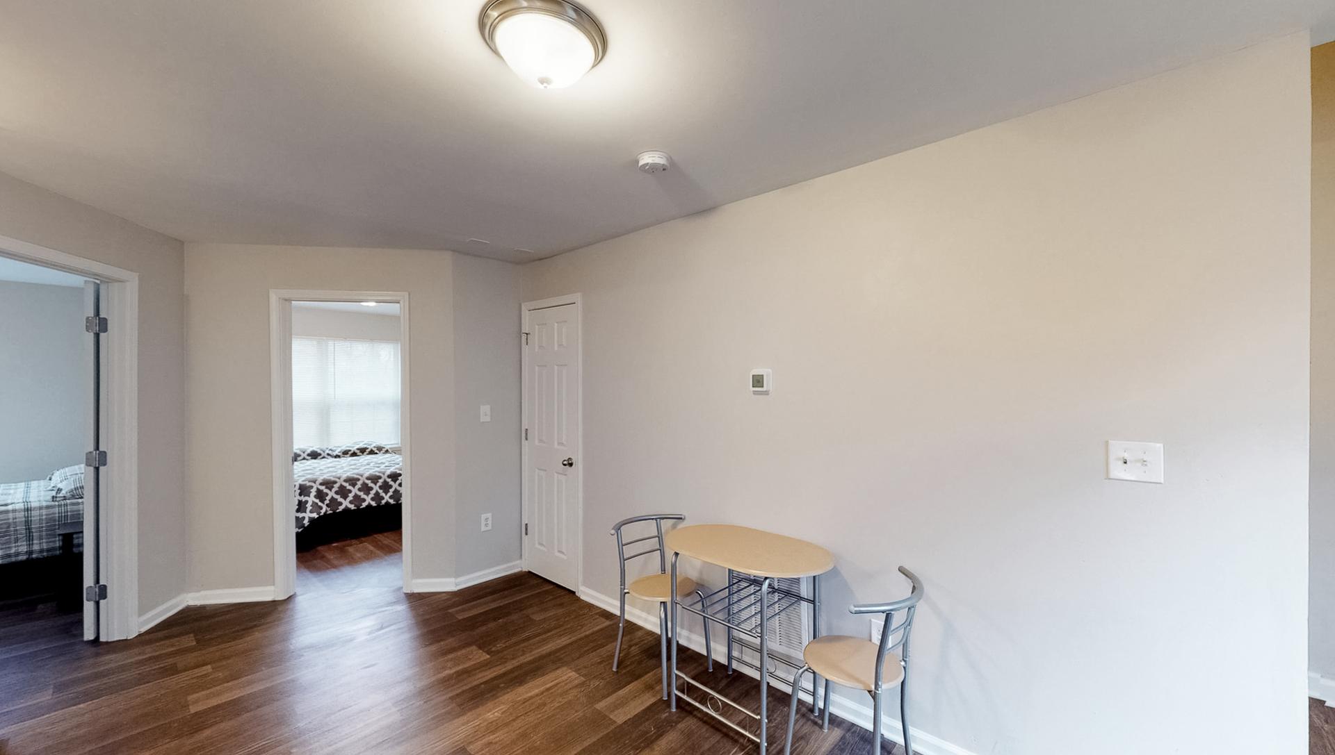 Common spaces including the kitchen