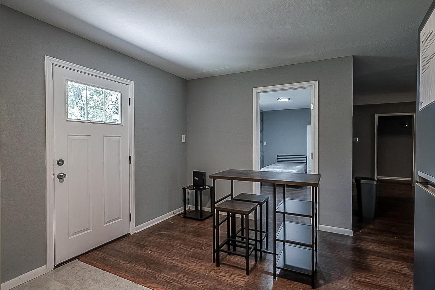 Common spaces including the kitchen