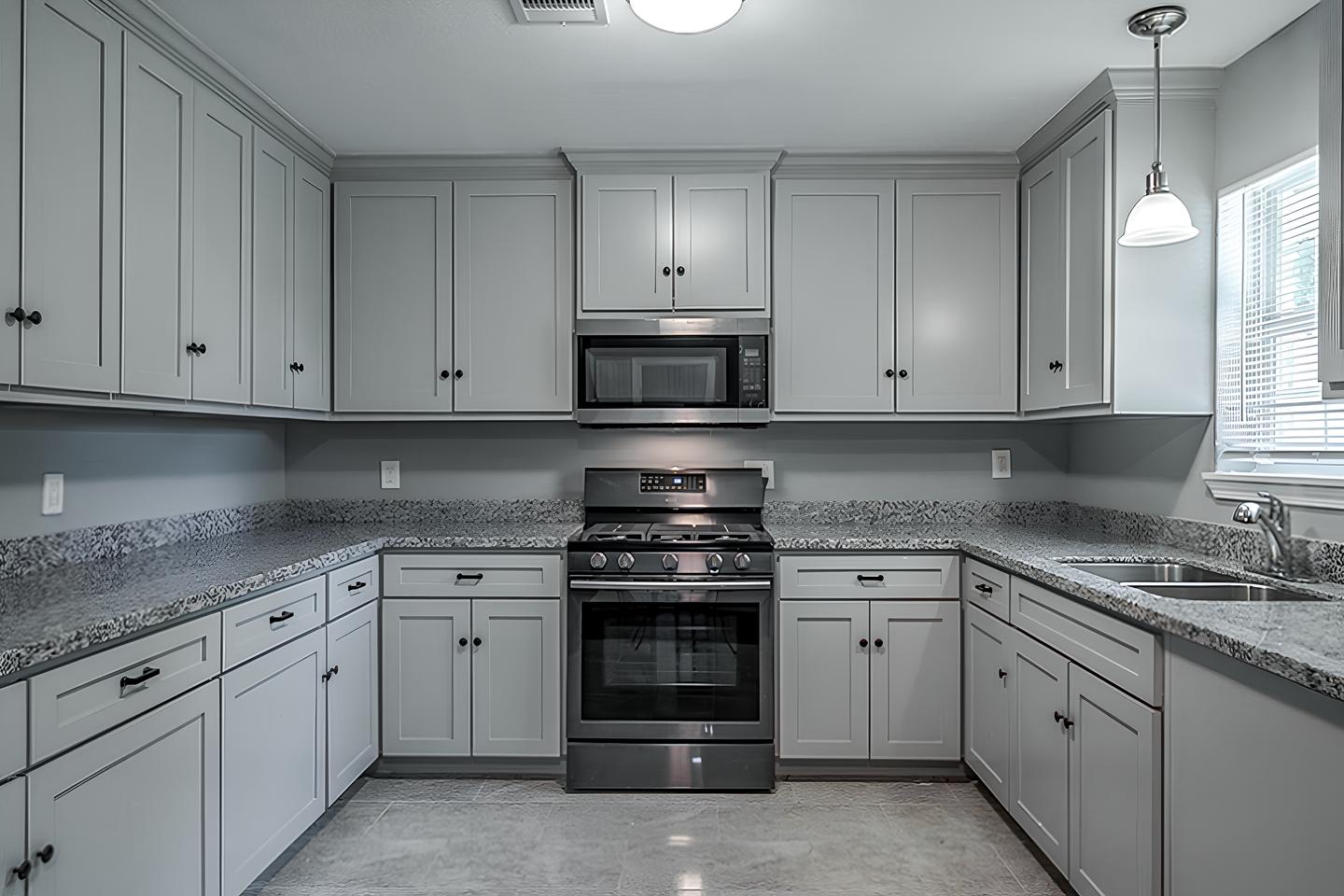 Common spaces including the kitchen