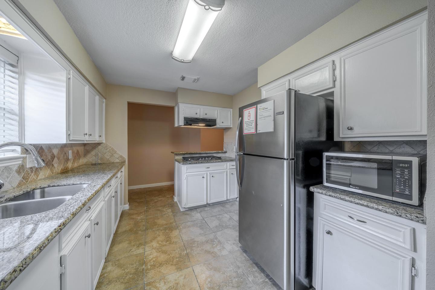 Common spaces including the kitchen