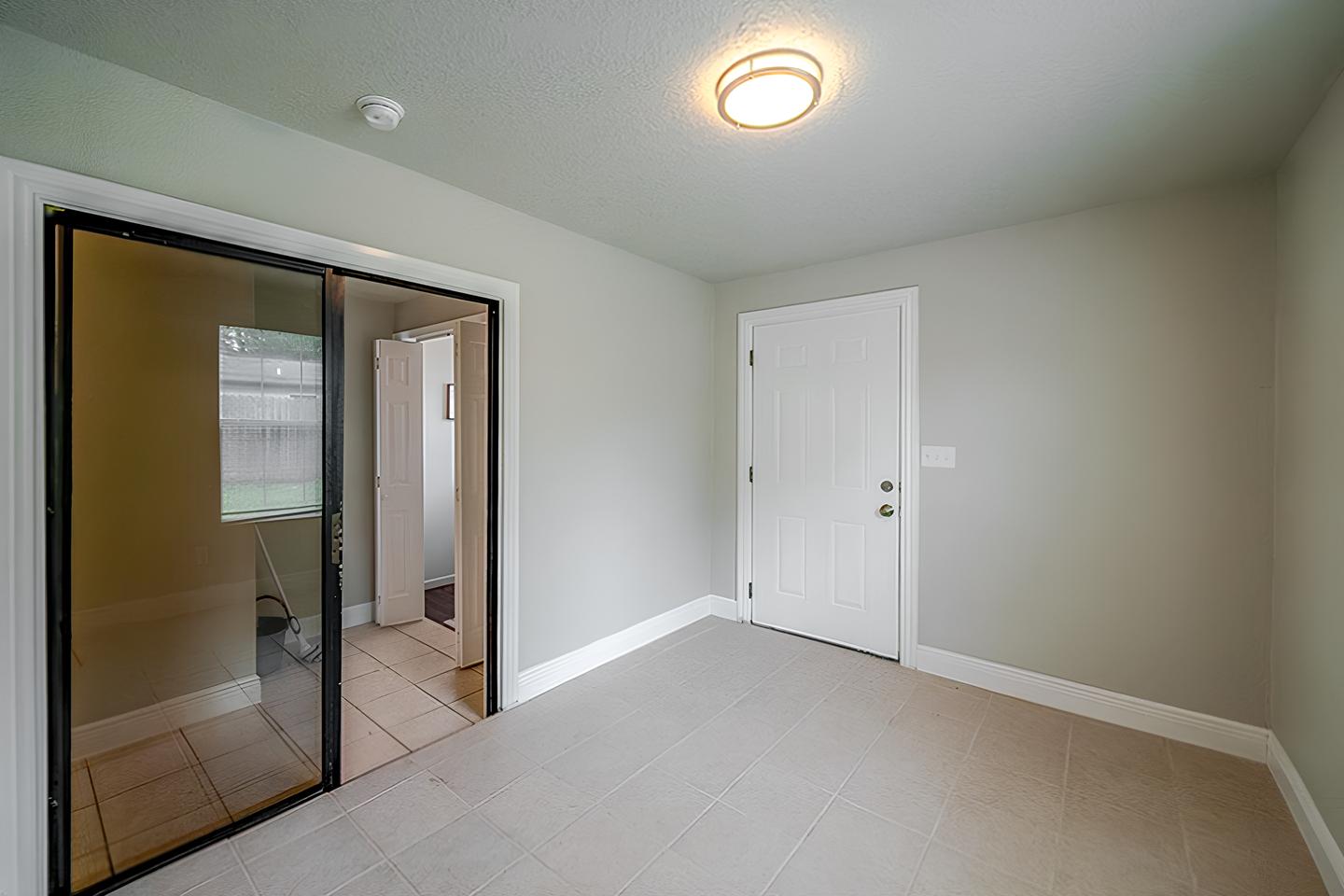 Common spaces including the kitchen