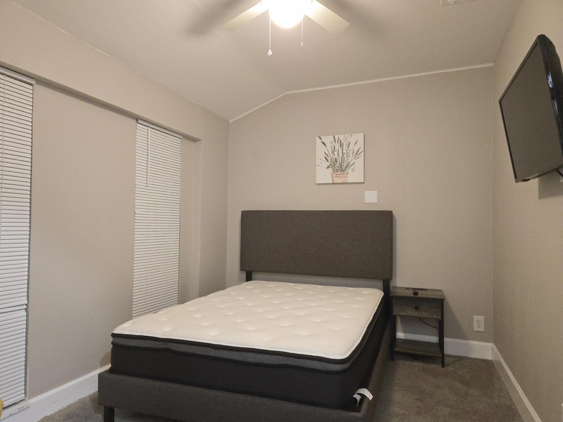 Ceiling fan in room