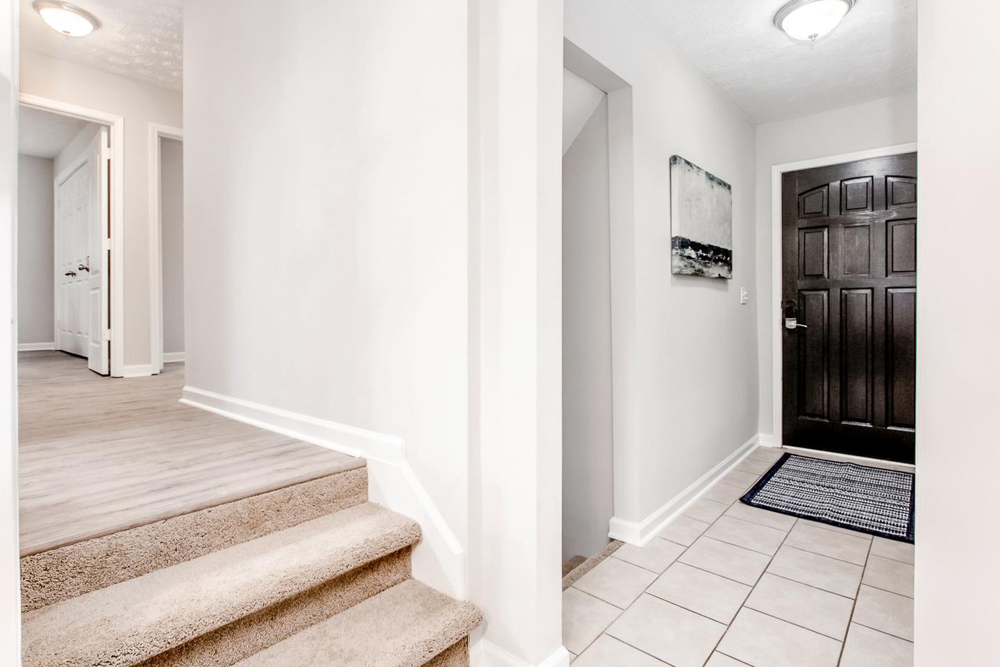 Common spaces including the kitchen
