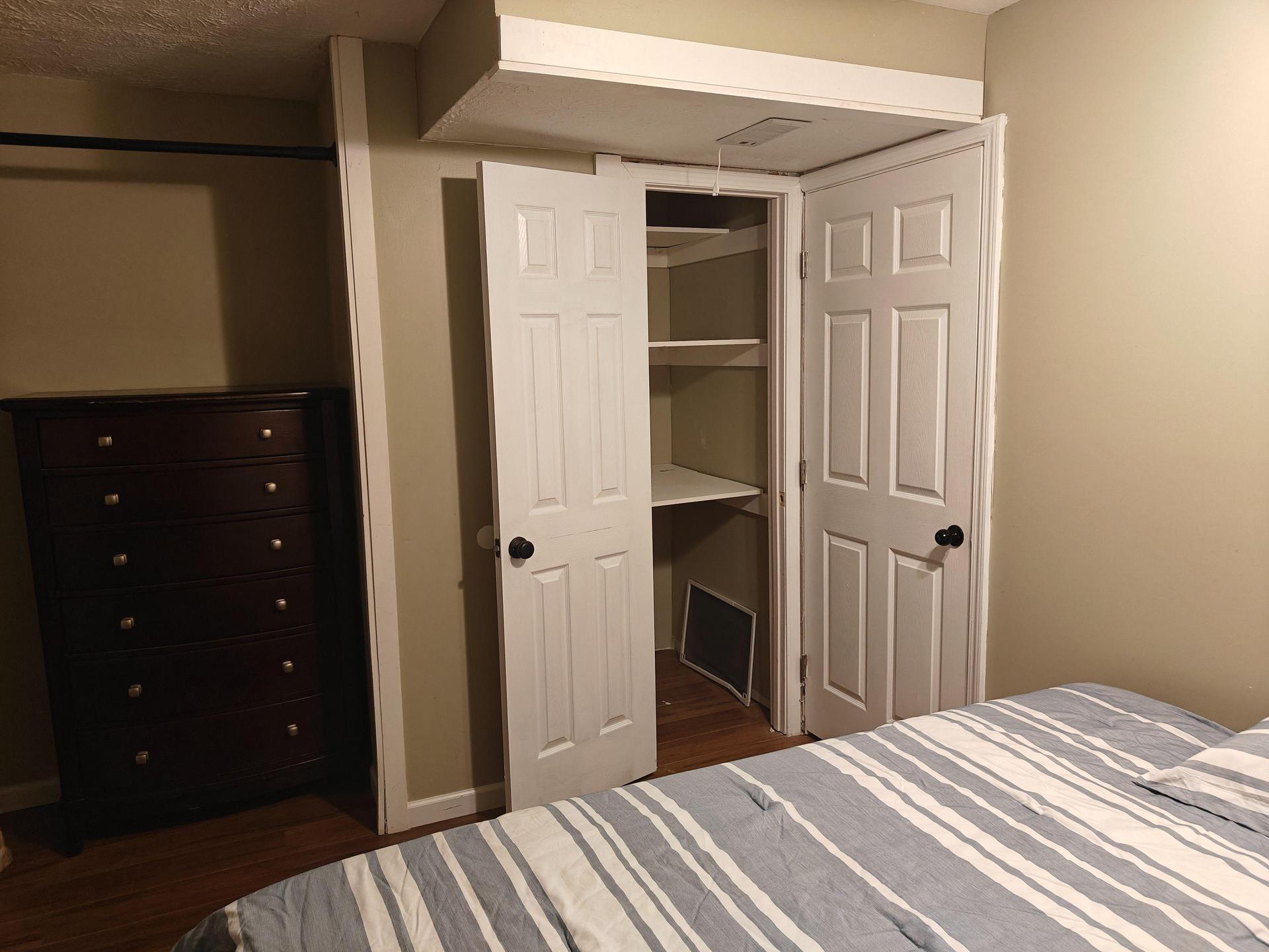 Bonus storage area that is 4 feet deep