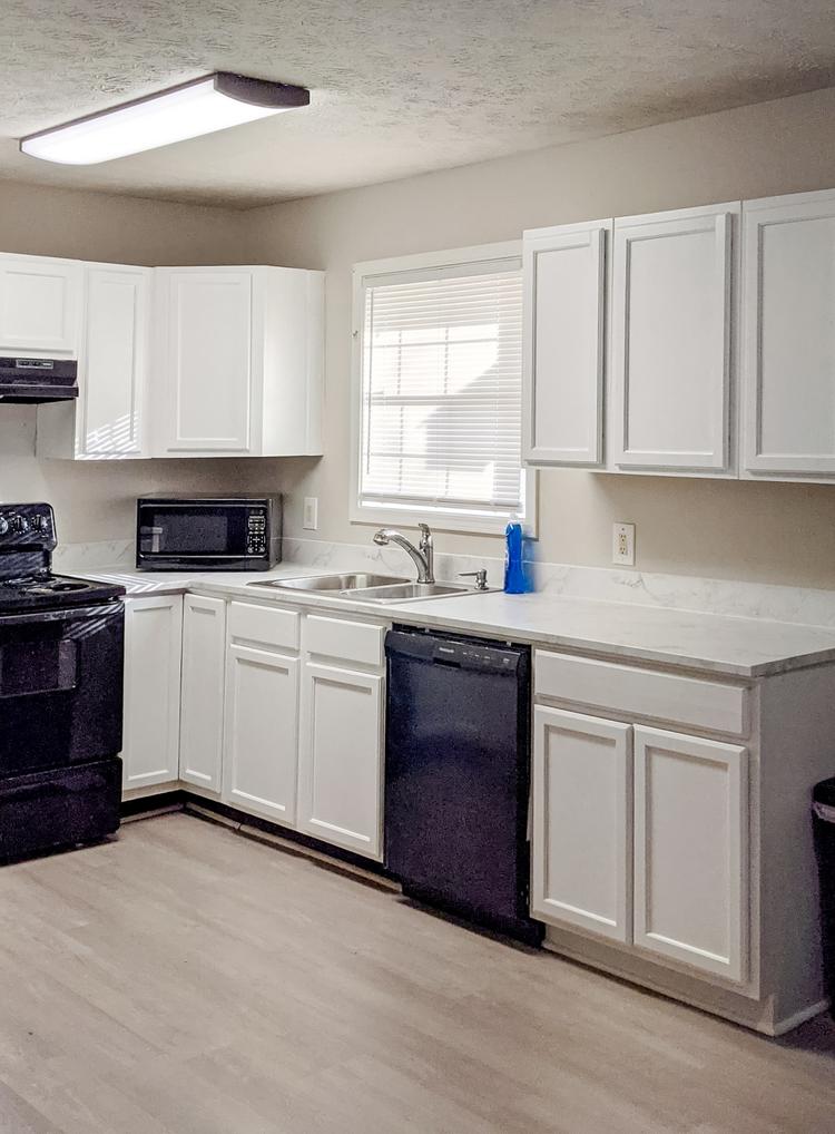 Common spaces including the kitchen