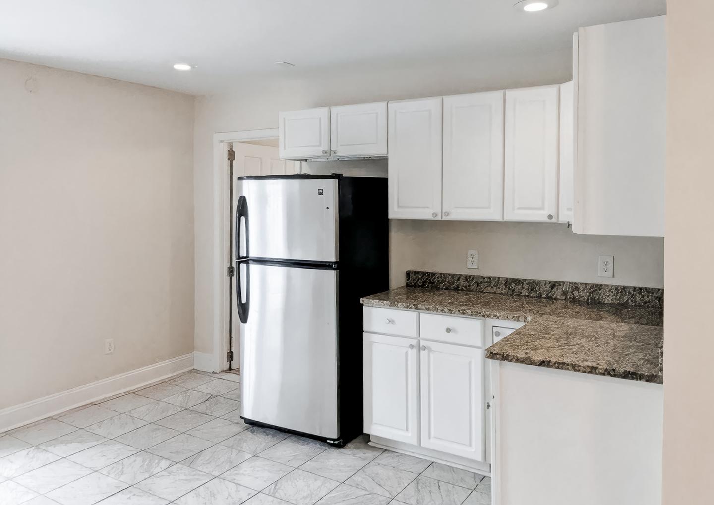 Common spaces including the kitchen