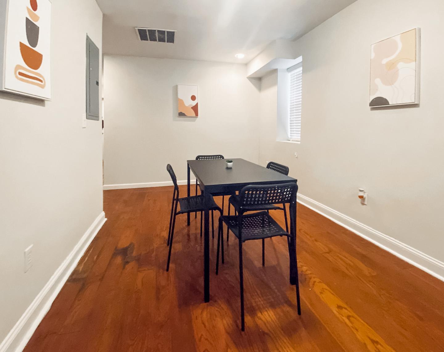 Common spaces including the kitchen