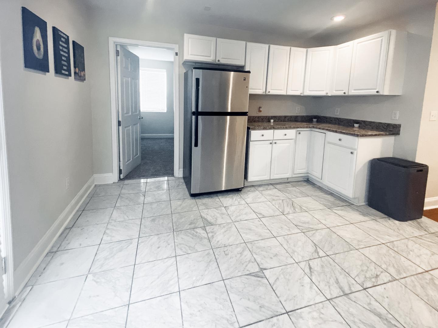 Common spaces including the kitchen