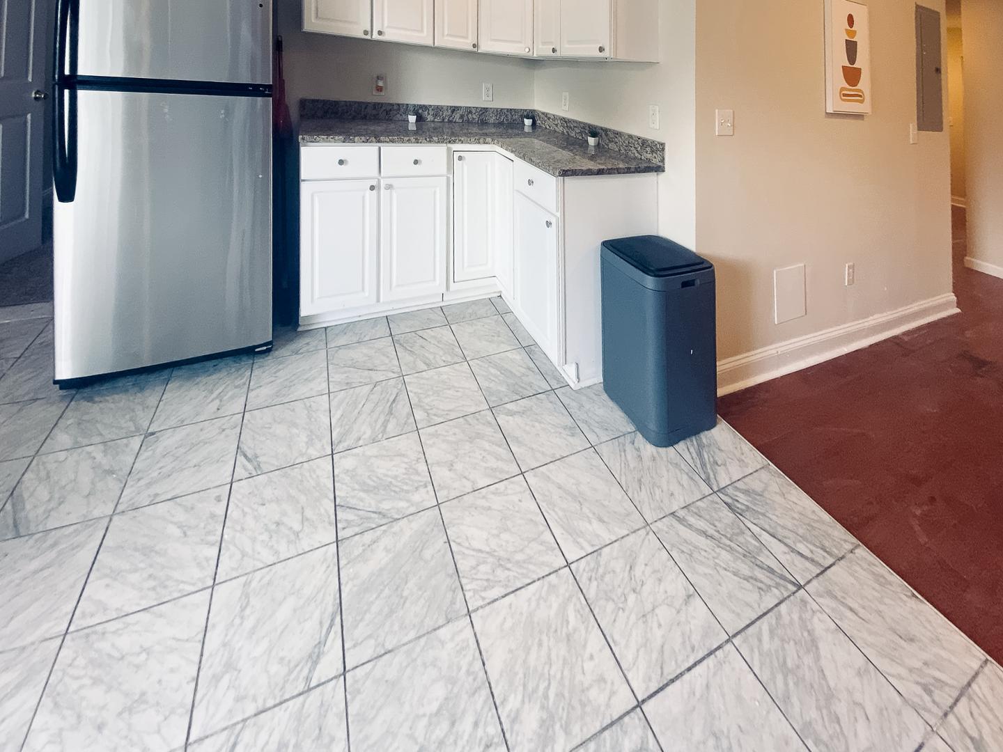 Common spaces including the kitchen