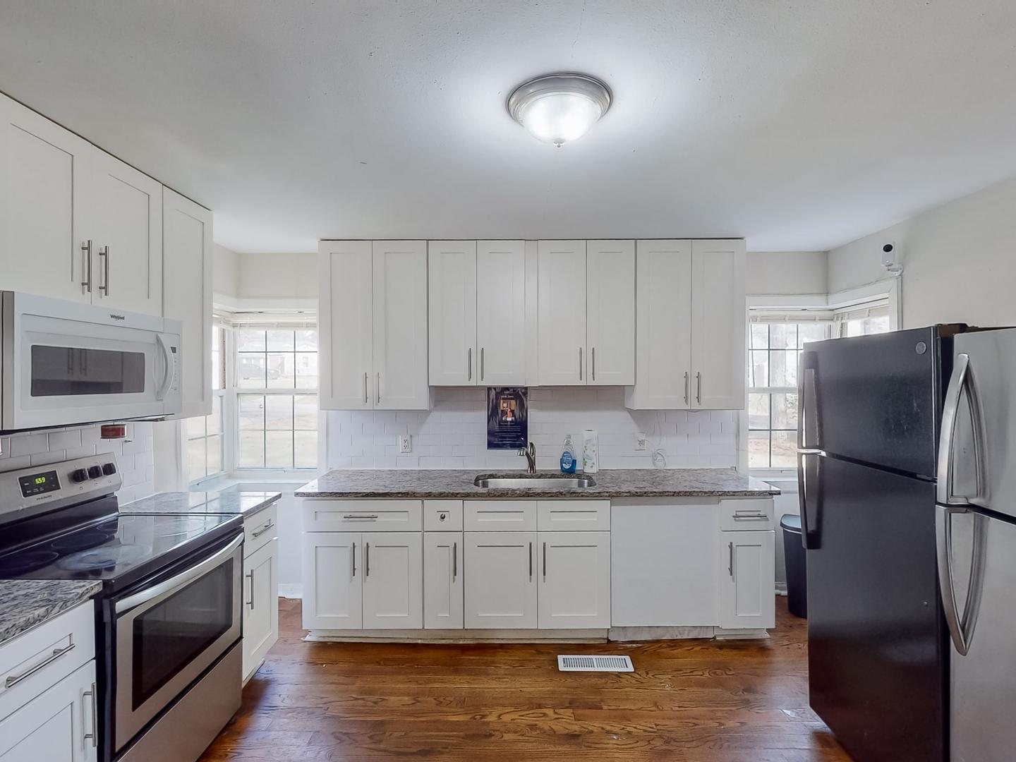 Common spaces including the kitchen